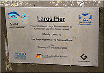 NS2059 : Largs Pier - Plaque by The Carlisle Kid