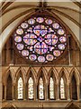 SK9771 : North Transept Windows, Lincoln Cathedral by David Dixon