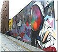 NS5964 : Graffiti style mural on New Wynd by Thomas Nugent