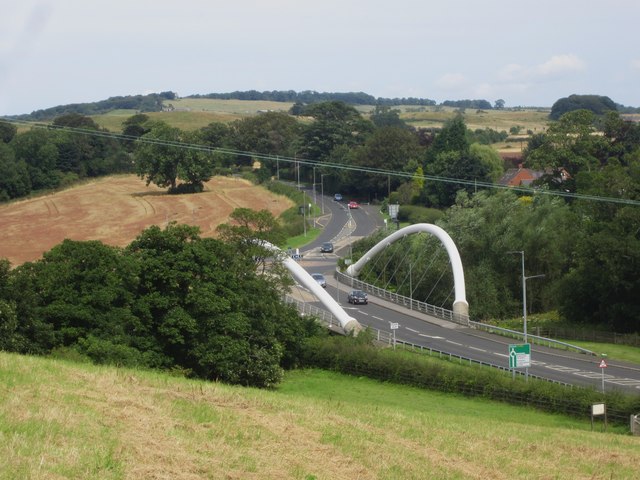 New bridge over the River Aln at Lesbury
