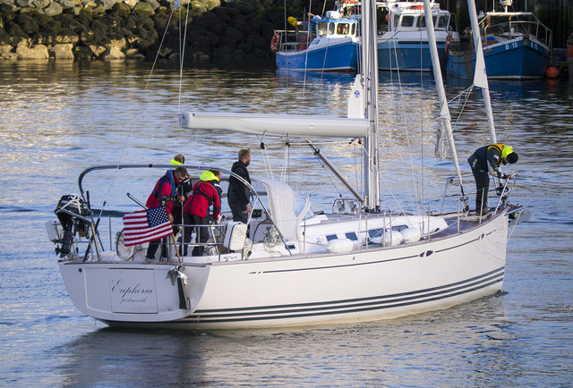 Yacht 'Euphoria' at Bangor