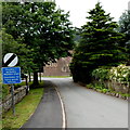 Unsuitable route for heavy goods vehicles, Tretower