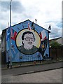 Mural depicting Lt Jackie Coulter, UDA, a victim of a Loyalist Feud