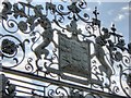 Detail on the Lion Gate, Belton Park