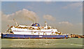 SZ6299 : P&O Ferries 'Pride of Le Havre' leaving Portsmouth for Le Havre, 1993 by Ben Brooksbank
