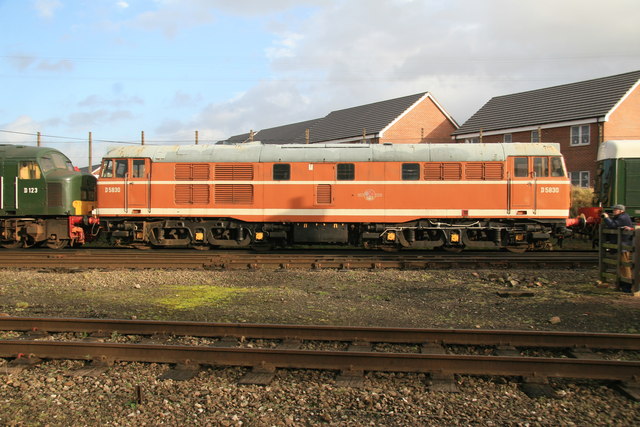 Preserved diesel locomotive - Loughborough