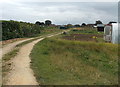 Track through Moreton-in-Marsh allotments