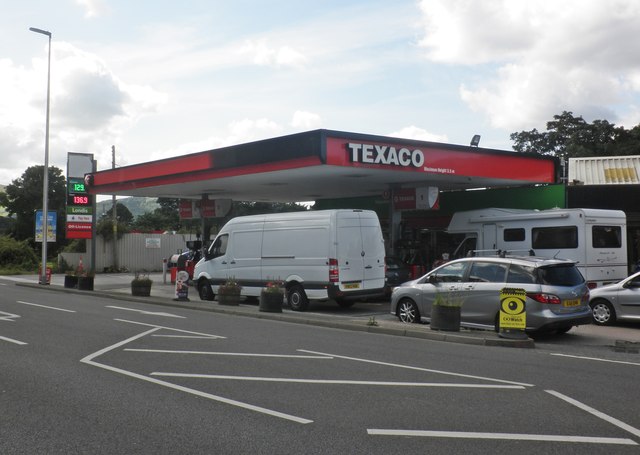 Texaco Service Station, on the A470, south of Llanrwst