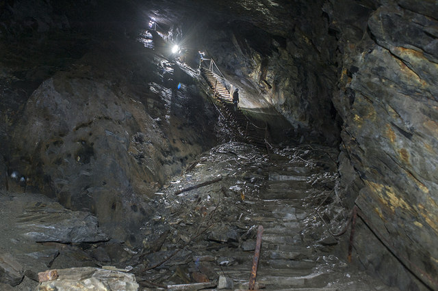 Inside Cwmorthin quarry