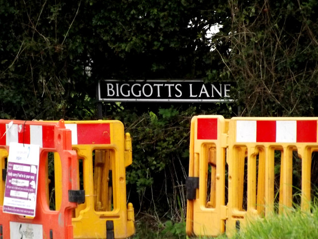 Bigotts Lane sign