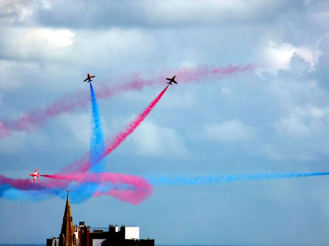 Red Arrows over Eastbourne