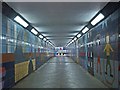 TQ3881 : Decorative tilework, pedestrian subway, Poplar by Jim Osley
