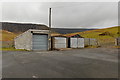 Lockup garages at the western end of Park Road, Cwmparc