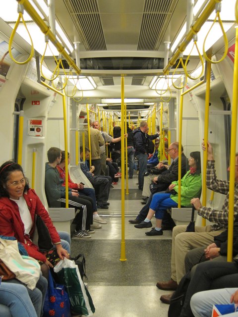 Underground train at Embankment