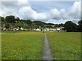 Footpath across meadow land, Dolwyddelan