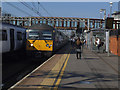 Train passing through Stratford Station