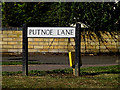 Putnoe Lane sign