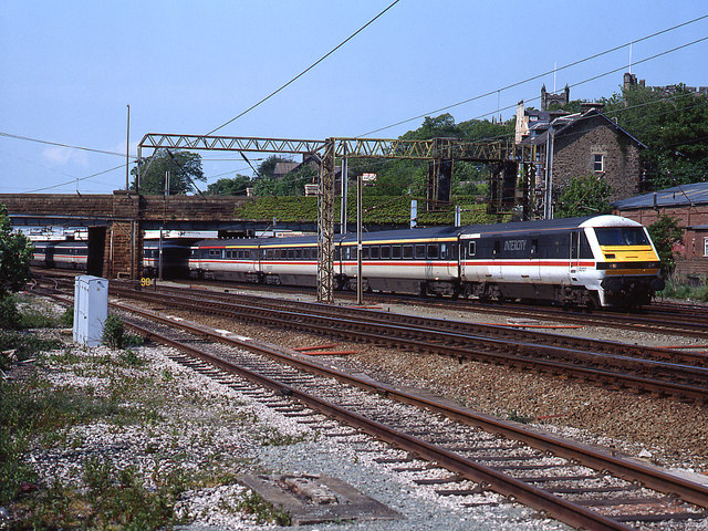 Trains at Lancaster station - 1992 (3)
