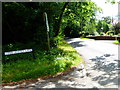 Looking south on Old Odiham Road from Upper Anstey Lane