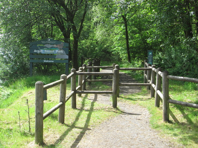 Sign for Argyll Forest Park