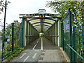 Foot and cycle bridge over railway