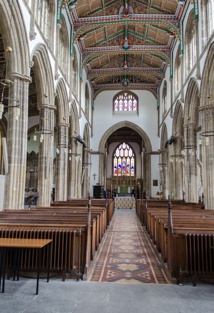 Interior, St Cuthbert's church, Wells © Julian P Guffogg cc-by-sa/2.0 ...