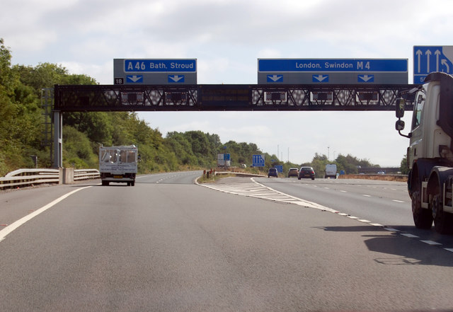 M4 junction 18 sliproad © J.Hannan-Briggs cc-by-sa/2.0 :: Geograph ...