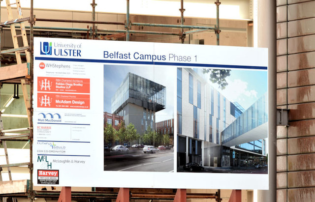 Architects' impression, Block "B", University of Ulster site, Belfast