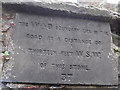 Boundary sign, Castle Wynd, Old Town, Stirling