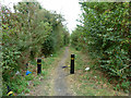 Public footpath towards Hampton