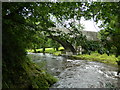 The Teifi flowing under the bridge at Maesycrugiau