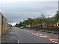 Looking east-southeast along Clackmannan Road