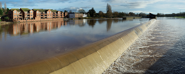 Spillway in flood