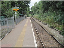 SS8983 : Sarn railway station, Bridgend by Nigel Thompson