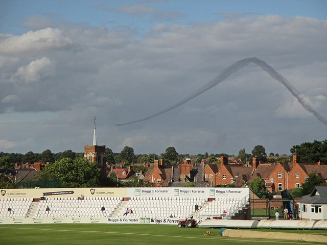 Northampton: The County Ground and The Red Arrows