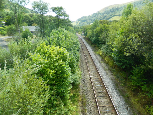 Railway line near Dol-fâch