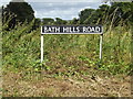 Bath Hills Road sign