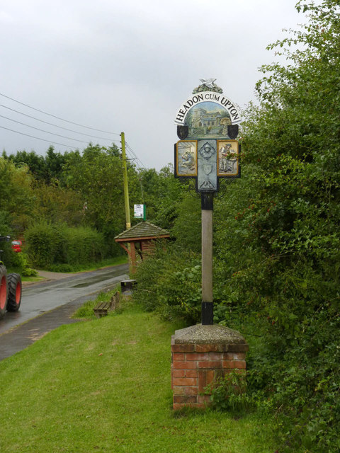 Village sign, Headon