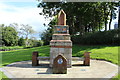 Monument to Robert W Service at Kilwinning