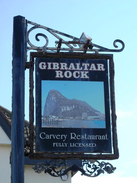 Sign for The Gibraltar Rock, East Street, NE30