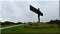 NZ2657 : Approaching the Angel of the North, Gateshead by Jeremy Bolwell