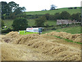 Combine harvester at King Harry Farm