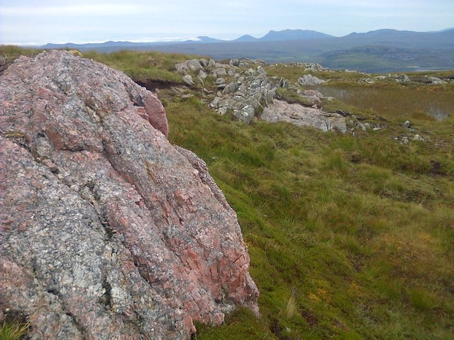 Pegmatite Outcrop on Beinn Ceannabeinne