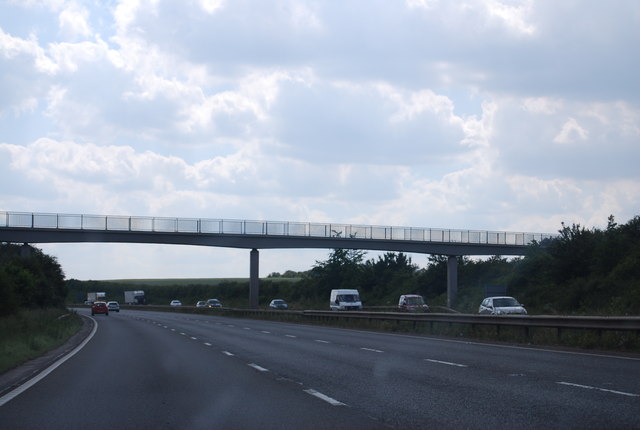 Footbridge over the A14