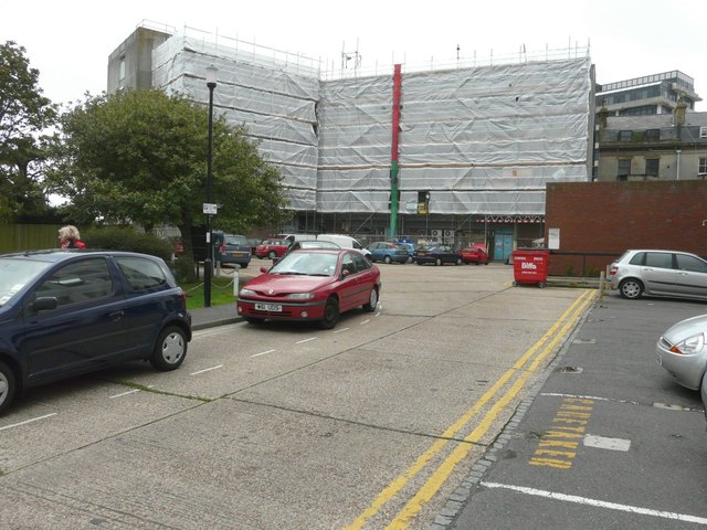The backs of premises in West Terrace