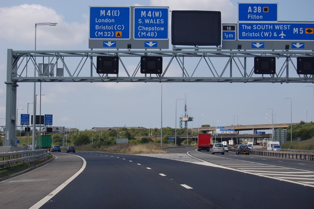 M5, Almondsbury interchange © J.Hannan-Briggs cc-by-sa/2.0 :: Geograph ...