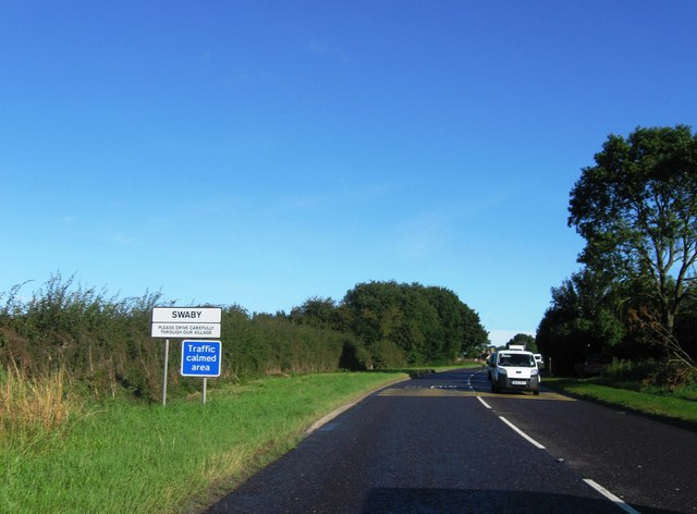 Entrance to Swaby, A16