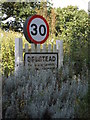 Belstead Village Name sign on Grove Hill