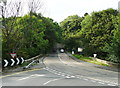 The B5070, formerly the A5, looking from England into Wales