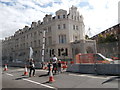 A gap in the fence, Castle St., Cardiff